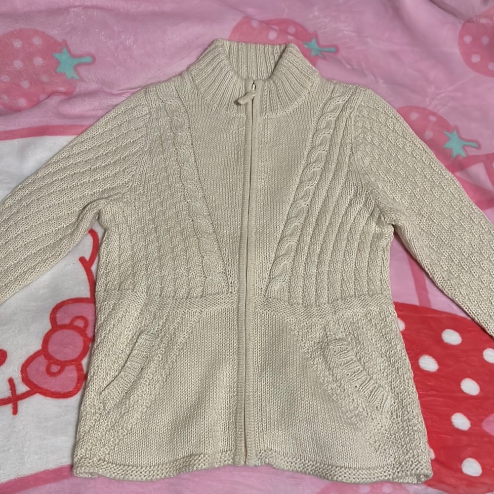 100% alpaca wool 6-ply sweater jacket by Leo Peressi. Made in Peru
